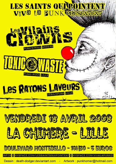 Concert Punk à la Chimère le 18 avril 2008 à Lille (59)