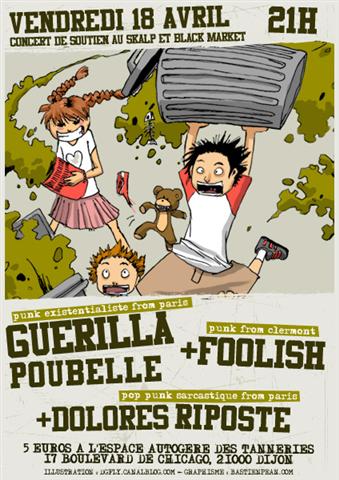 Guerilla Poubelle aux Tanneries le 18 avril 2008 à Dijon (21)
