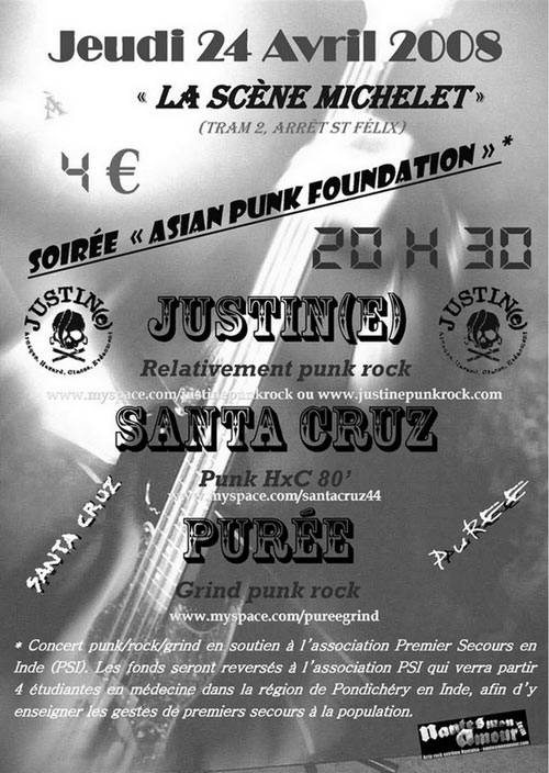 Soirée Asian Punk Foundation à la Scène Michelet le 24 avril 2008 à Nantes (44)