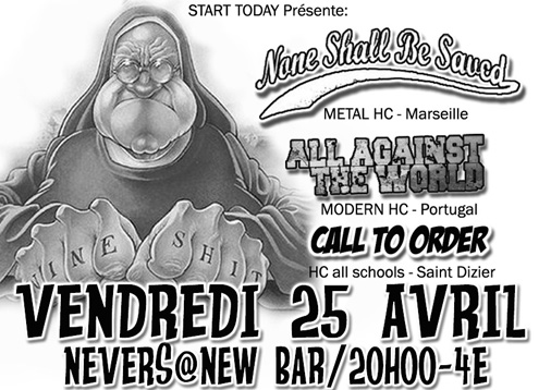 Concert Hardcore au New Bar le 25 avril 2008 à Nevers (58)