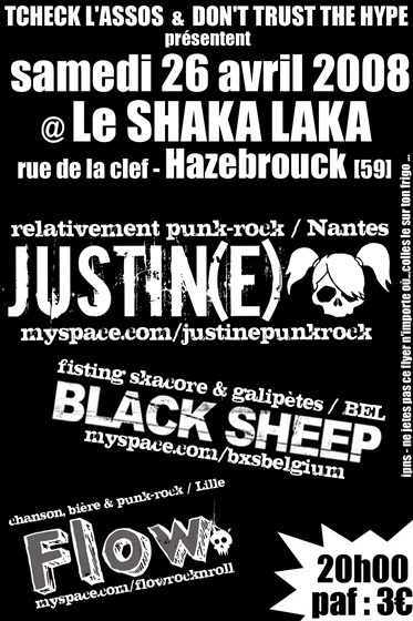 Concert Punk au Shaka Laka le 26 avril 2008 à Hazebrouck (59)