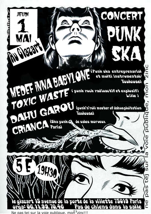 Concert Punk Ska au Glaz'Art le 01 mai 2008 à Paris (75)