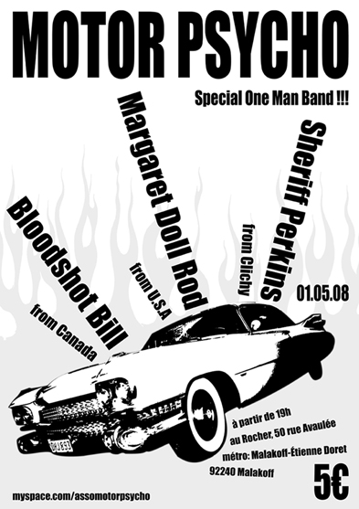 Concert Motorpsycho au Rocher le 01 mai 2008 à Malakoff (92)
