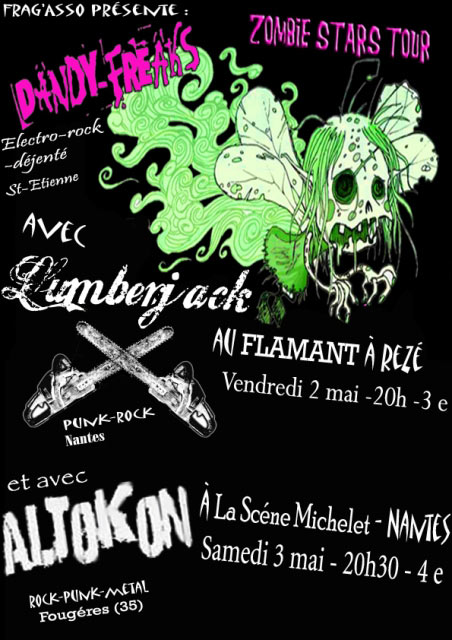 Zombie Stars Tour à la Scène Michelet le 03 mai 2008 à Nantes (44)