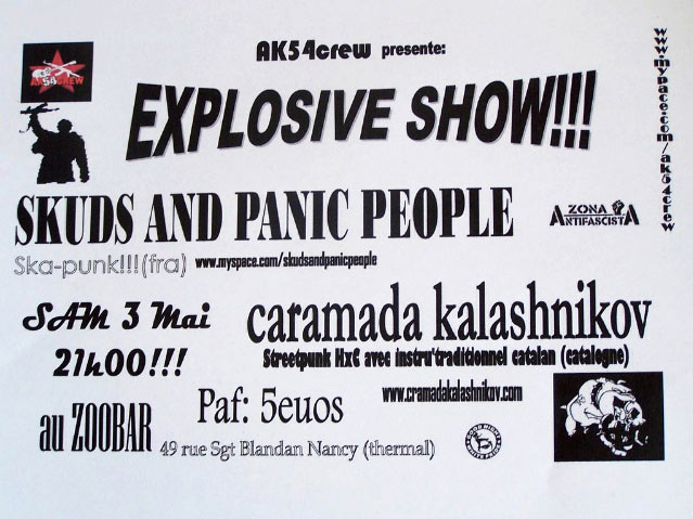 Explosive Show au Zoo Bar le 03 mai 2008 à Nancy (54)