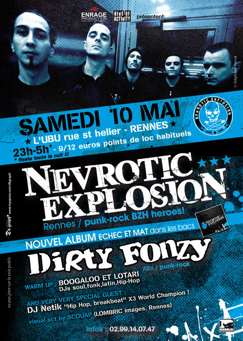 Soirée Punk Rock à l'Ubu le 10 mai 2008 à Rennes (35)