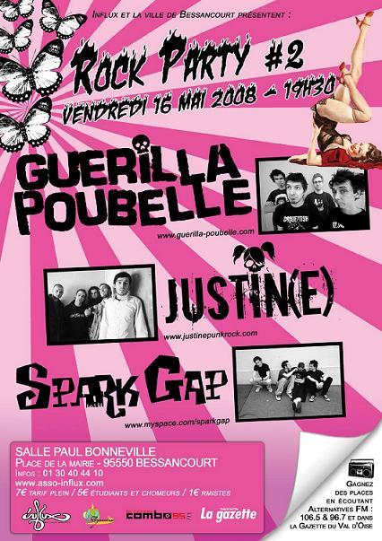 Guerilla Poubelle à la Salle Paul Bonneville le 16 mai 2008 à Bessancourt (95)