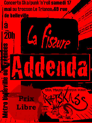 Concert Ska Punk'n'Roll au trocson Le Trianon le 17 mai 2008 à Paris (75)
