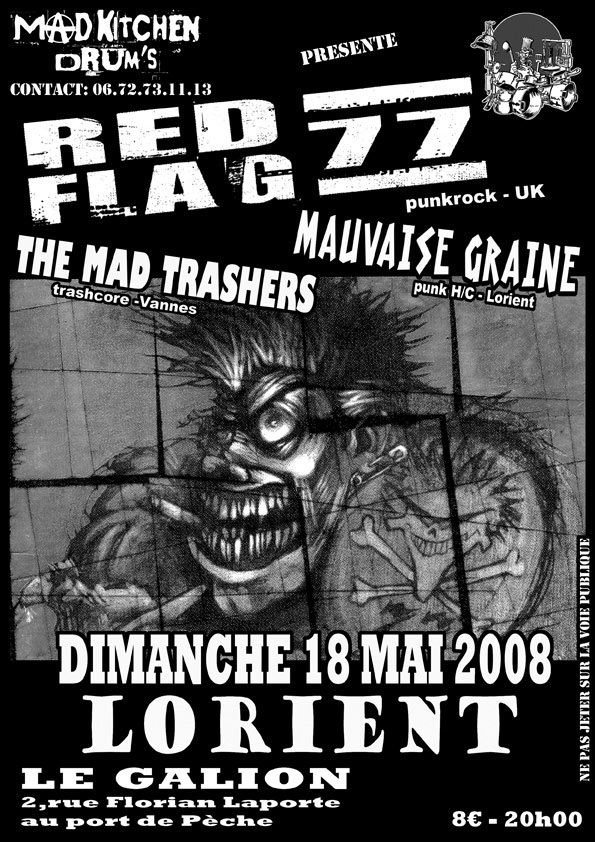 Concert Punk Hardcore au Galion le 18 mai 2008 à Lorient (56)
