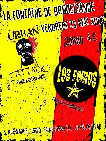 Urban Attack + Los Foiros à la Fontaine de Broceliande le 23 mai 2008 à Saint-Péran (35)
