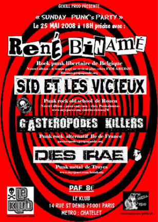 Sunday Punk Party au Klub le 25 mai 2008 à Paris (75)