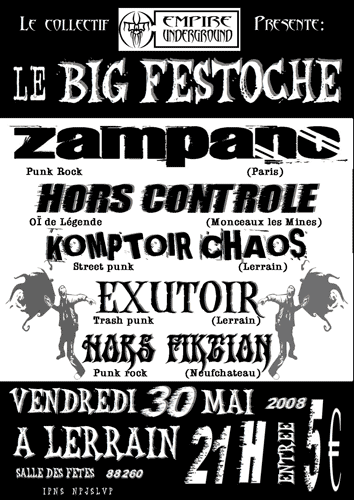 Big Festoche à la Salle des Fêtes le 30 mai 2008 à Lerrain (88)