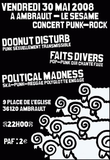 Concert Punk Rock au Sésame le 30 mai 2008 à Ambrault (36)