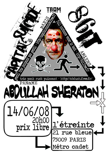 Concert Punk à l'Étreinte le 14 juin 2008 à Paris (75)