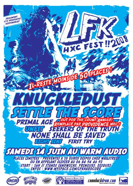LFK HxC Fest au Warm Audio le 14 juin 2008 à Décines-Charpieu (69)