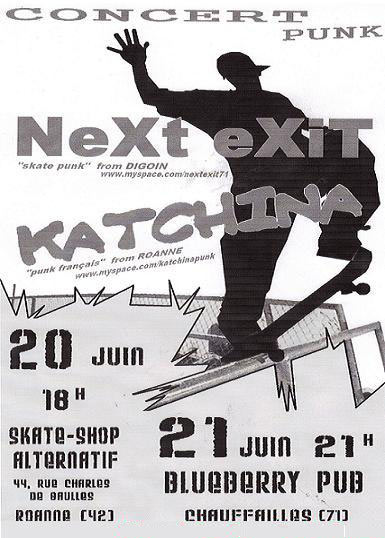 Concert Skate Punk au Blueberry Pub le 21 juin 2008 à Chauffailles (71)