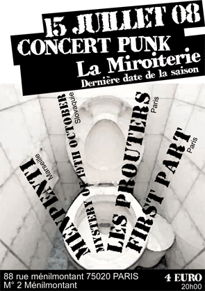 Concert à la Miroiterie le 15 juillet 2008 à Paris (75)