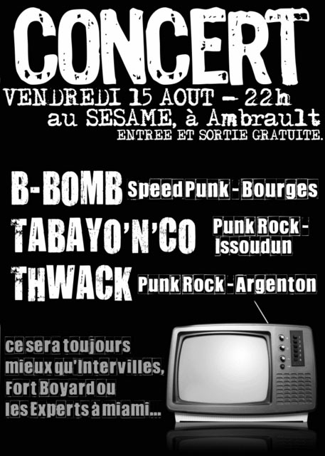 Concert Punk au Sésame le 15 août 2008 à Ambrault (36)