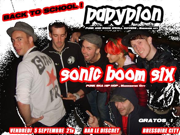 Sonic Boom Six + Papypion au bar le Discret le 05 septembre 2008 à Bressuire (79)