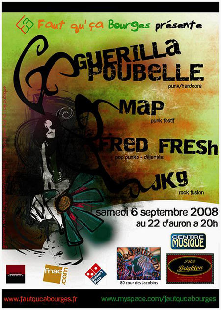 Guerilla Poubelle au 22 d'Auron le 06 septembre 2008 à Bourges (18)