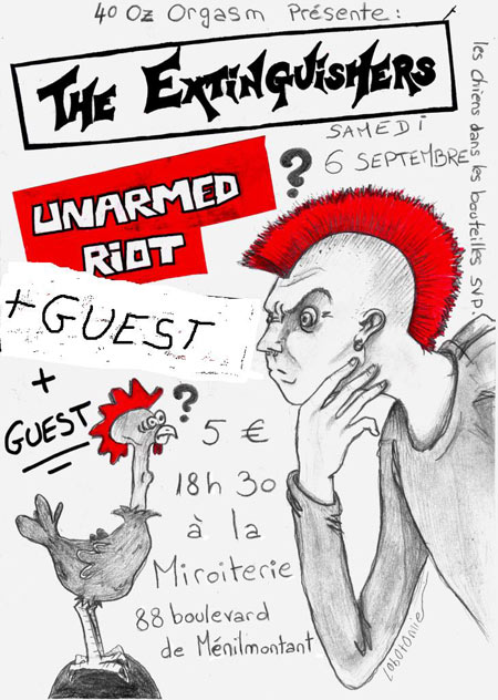 The Extinguishers + Unarmed Riot à la Miroiterie le 06 septembre 2008 à Paris (75)