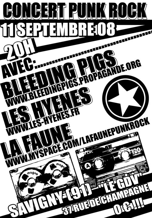 Concert Punk Rock au GDV le 11 septembre 2008 à Savigny-sur-Orge (91)