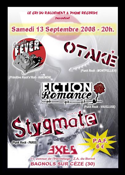 Concert Punk Rock à l'Exes le 13 septembre 2008 à Bagnols-sur-Cèze (30)