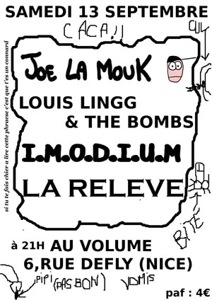 Concert Punk au Volume le 13 septembre 2008 à Nice (06)