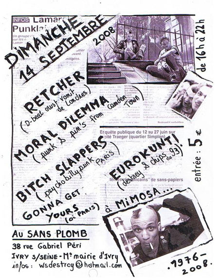 Concert Punk au Sans Plomb le 14 septembre 2008 à Ivry-sur-Seine (94)