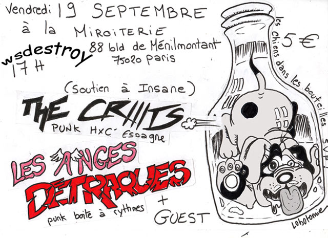 Concert Punk à la Miroiterie le 19 septembre 2008 à Paris (75)