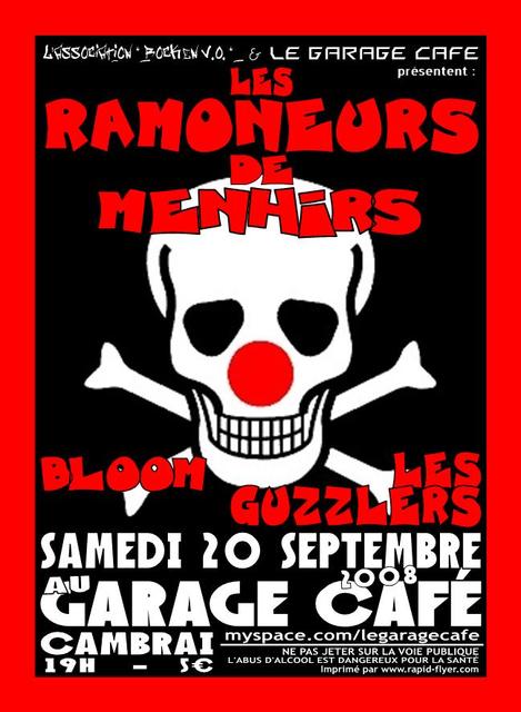 Les Ramoneurs de Menhirs au Garage Café le 20 septembre 2008 à Cambrai (59)