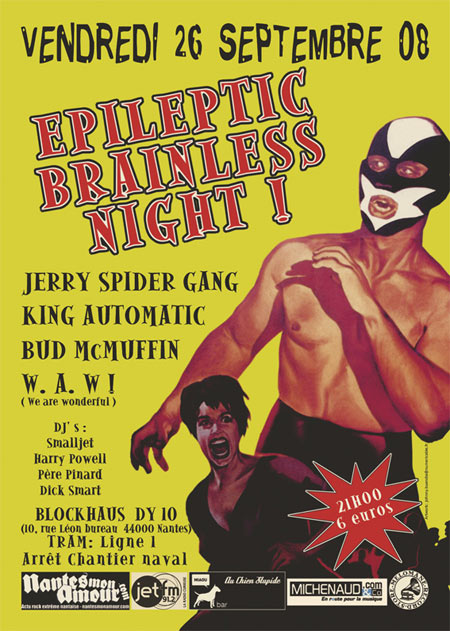 Epileptic Brainless Night au Blockhaus DY10 le 26 septembre 2008 à Nantes (44)