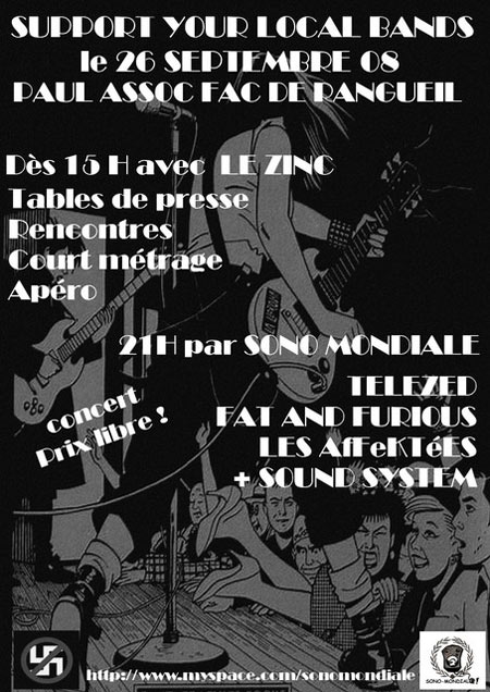 Support your local bands au Paul Asso le 26 septembre 2008 à Toulouse (31)