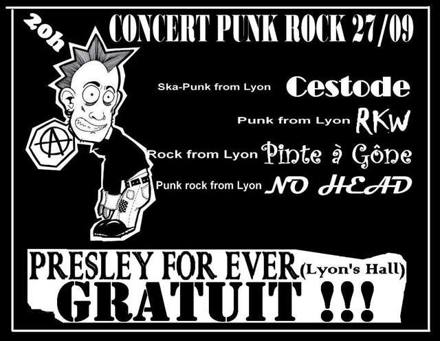Concert Rock Ska Punk au Presley Forever le 27 septembre 2008 à Lyon (69)