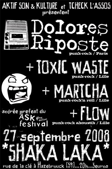Concert Punk Rock au Shaka Laka le 27 septembre 2008 à Hazebrouck (59)
