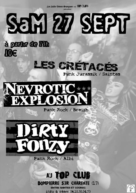 Concert Punk Rock au Top Club le 27 septembre 2008 à Dompierre-sur-Charente (17)