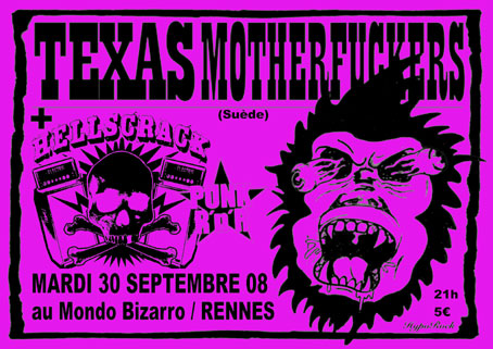 Concert Punk'n'Roll au Mondo Bizarro le 30 septembre 2008 à Rennes (35)