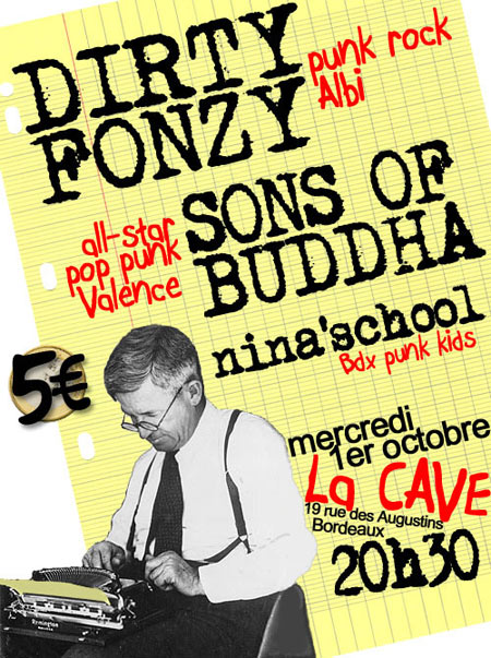 Concert Punk Rock à la Cave le 01 octobre 2008 à Bordeaux (33)