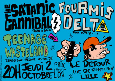 Concert Punk Hardcore au Détour le 02 octobre 2008 à Lille (59)