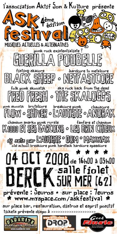 Ask Festival #4 le 04 octobre 2008 à Berck (62)