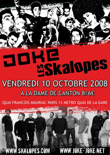 Concert Ska Rock à la Dame de Canton le 10 octobre 2008 à Paris (75)