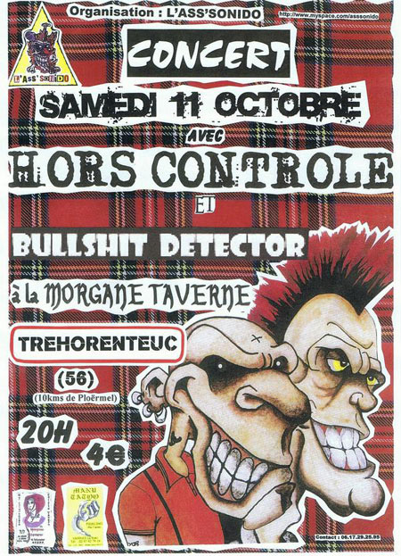 Concert Punk Oi! à la Morgane Taverne le 11 octobre 2008 à Tréhorenteuc (56)
