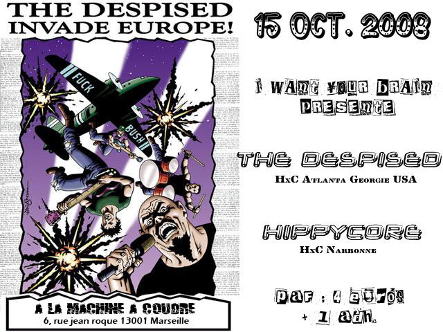 The Despised + Hippycore à la Machine à Coudre le 15 octobre 2008 à Marseille (13)