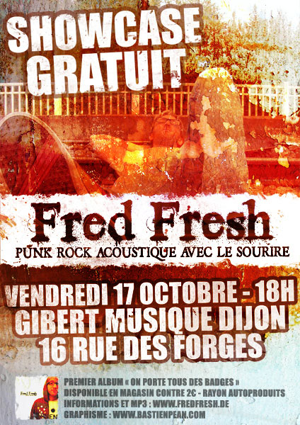 Fred Fresh en showcase le 17 octobre 2008 à Dijon (21)