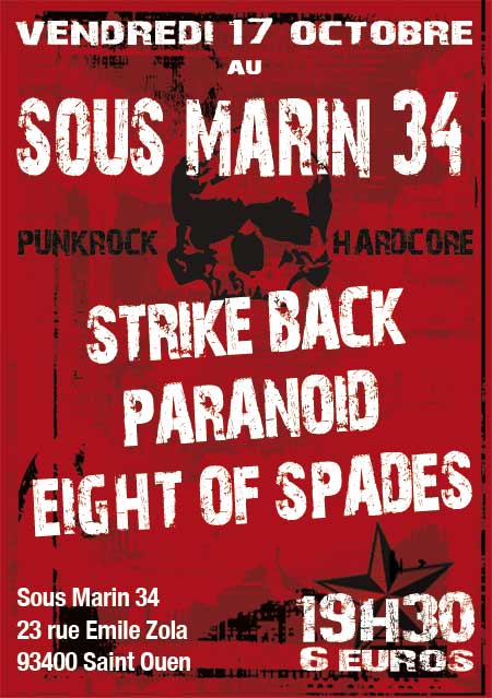 Concert Punk au Sous-Marin 34 le 17 octobre 2008 à Saint-Ouen (93)