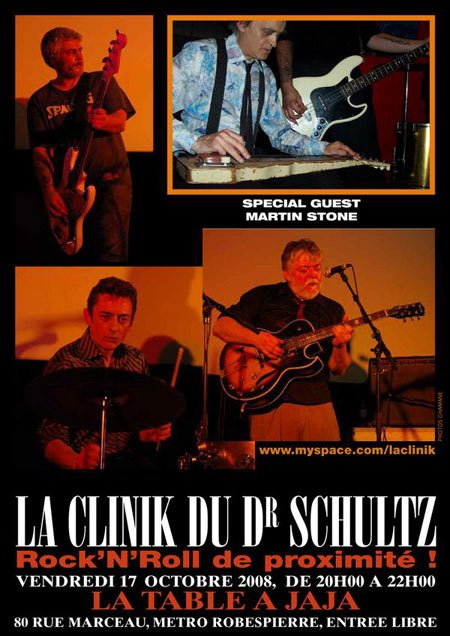 La Clinik du Dr Schultz à la Table à Jaja le 17 octobre 2008 à Montreuil (93)