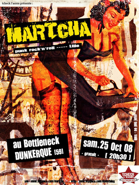 Martcha au Bottleneck le 25 octobre 2008 à Dunkerque (59)
