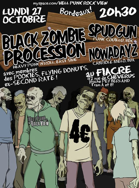 The Black Zombie Procession au Fiacre le 27 octobre 2008 à Bordeaux (33)