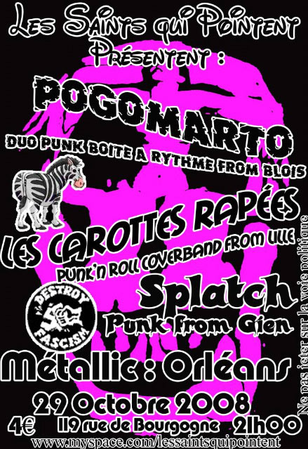 Concert Punk au Metallic le 29 octobre 2008 à Orléans (45)