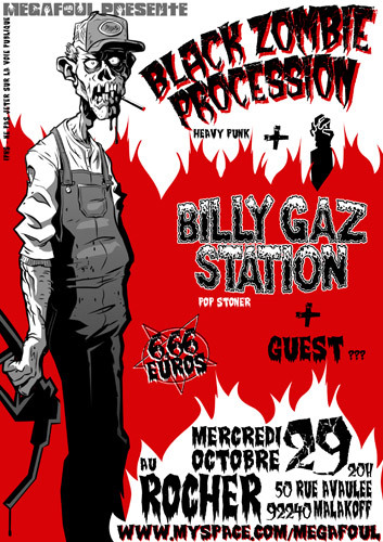 The Black Zombie Procession au Rocher le 29 octobre 2008 à Malakoff (92)